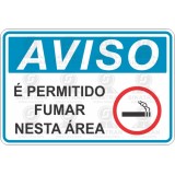 É permitido fumar nesta área